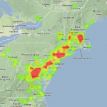 Heat Map For March 22nd, 2013 Northeast Fireball - (last update: 03/23 - 7am ET)