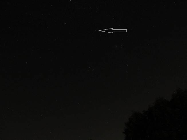 Possible point meteor. Credit Bryan