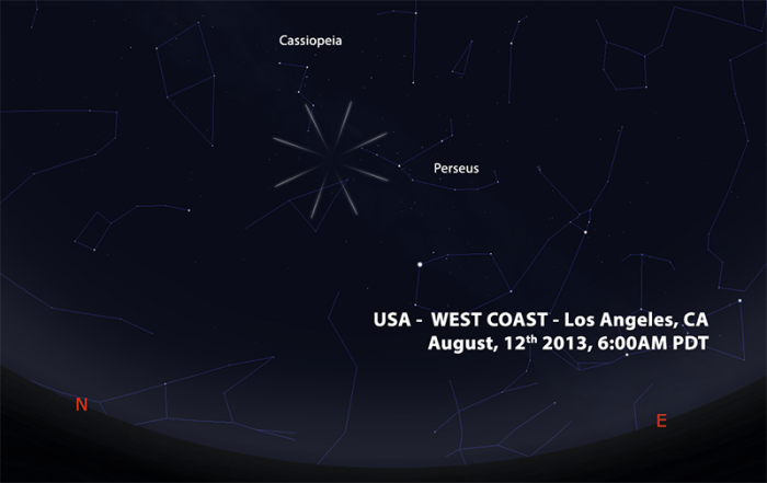 perseids 2013 US WEST COAST