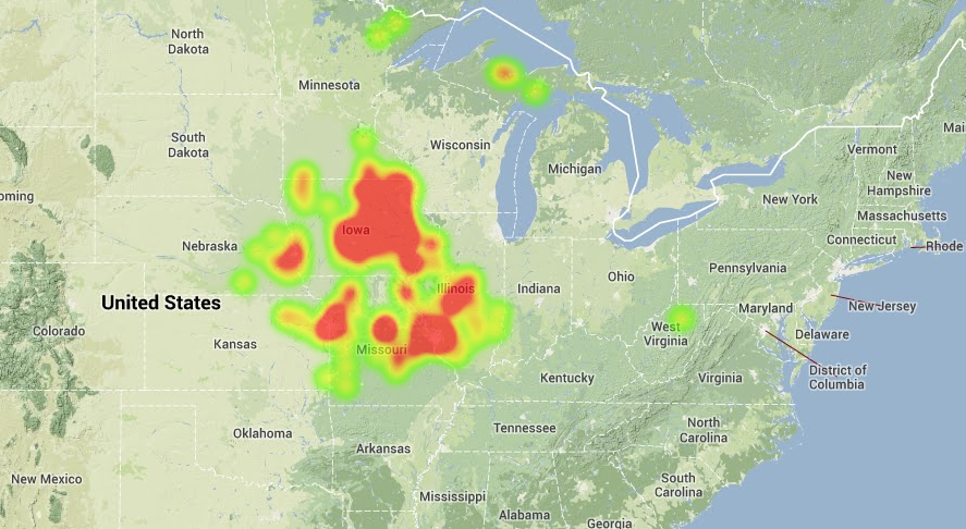 AMS Event #3434-2013 -Heat Map