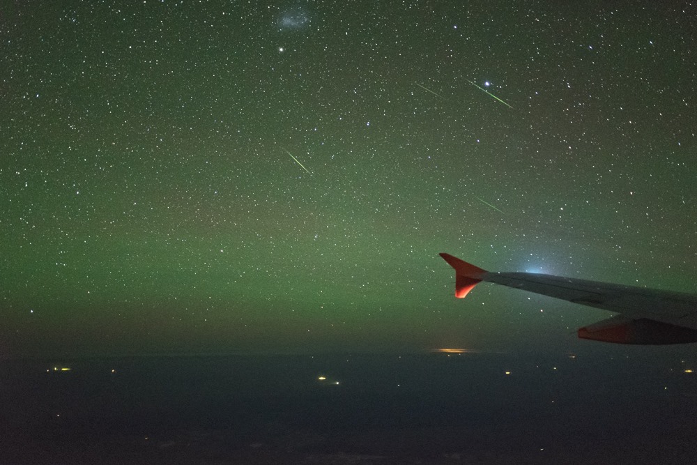  Alpha Centaurid Meteor Shower @ 40,000 ft by Colin Legg Photography
