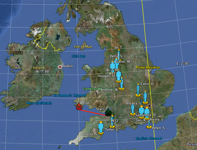 UK Fireball - May 8th, 2013 - Click for Event Map